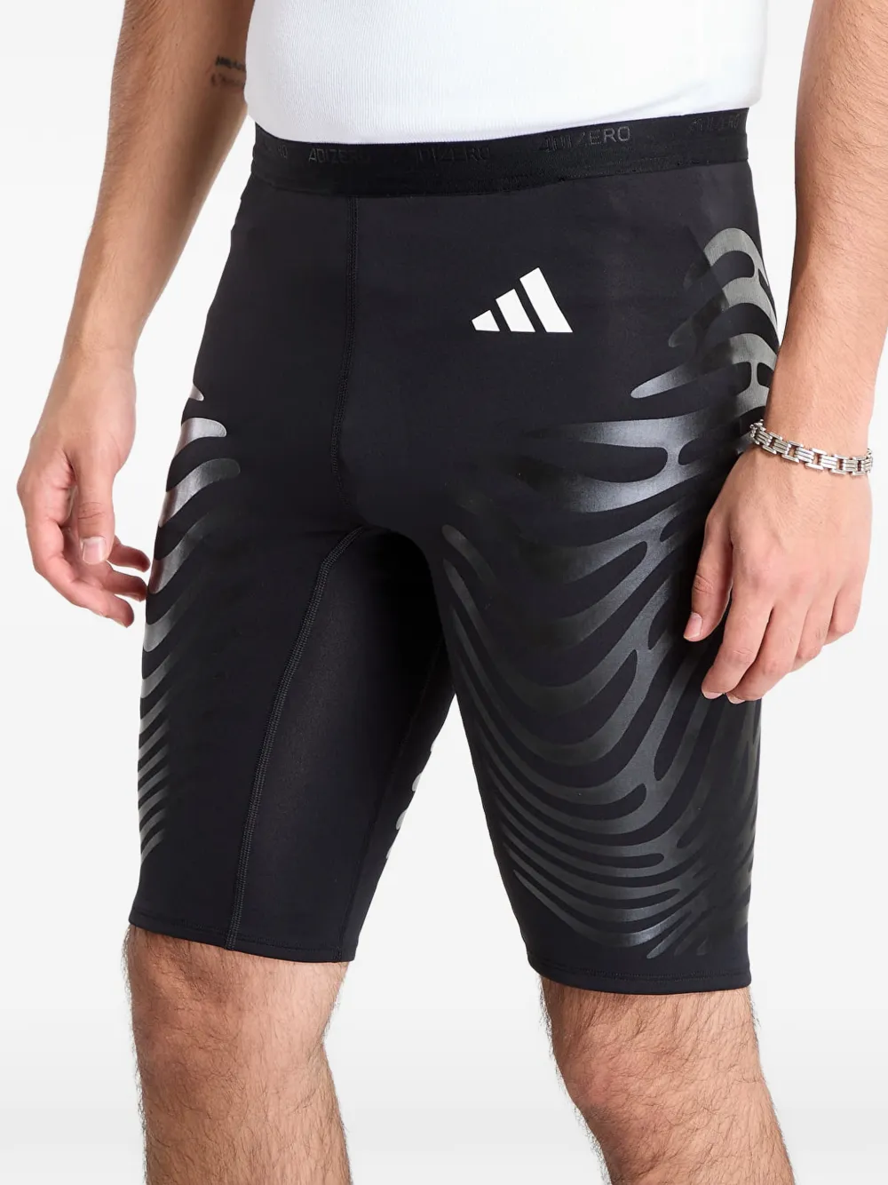 adidas Adizero shorts met print Zwart