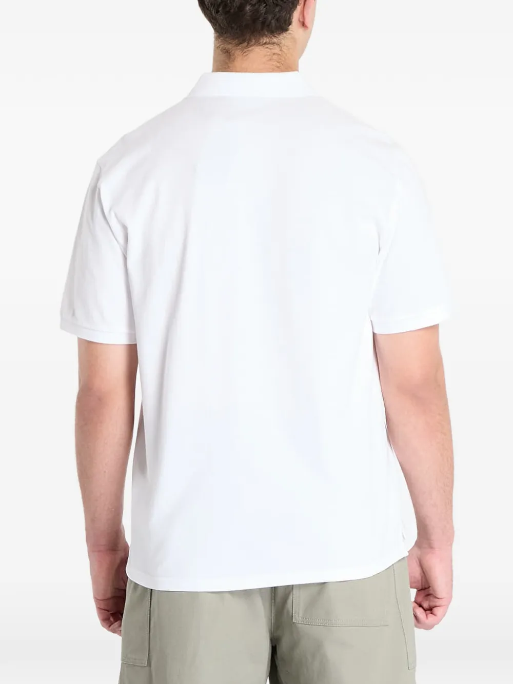 Carhartt WIP Poloshirt met logoprint Wit