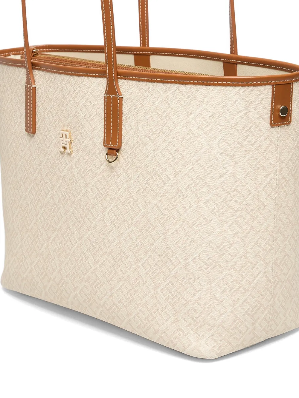 Tommy Hilfiger Shopper met monogram-print Beige