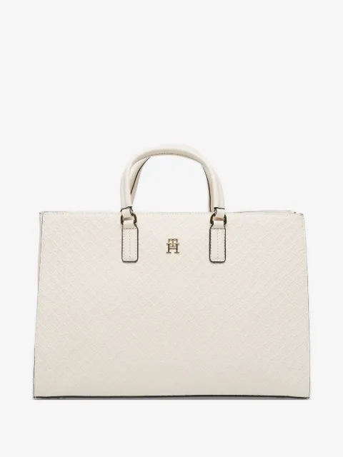 Tommy Hilfiger tote con monograma en relieve