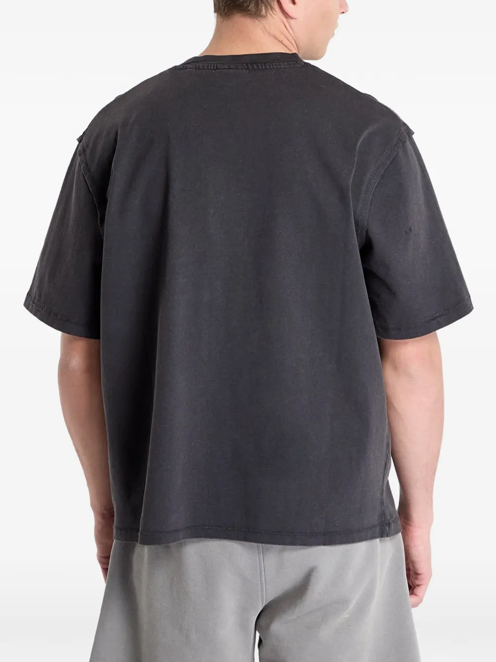 GUESS USA T-shirt met logoprint Grijs