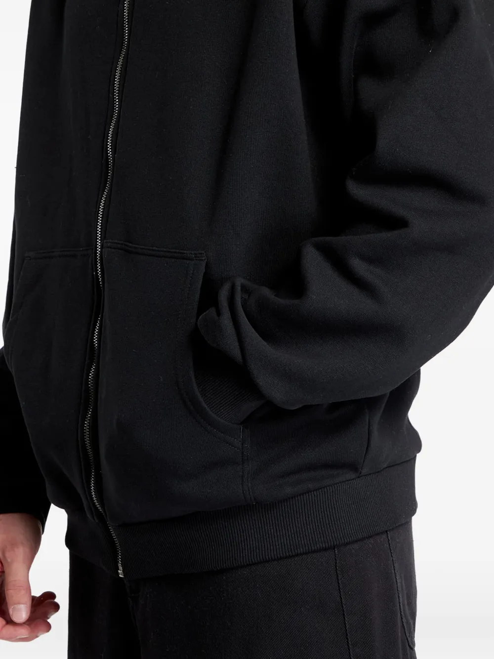 karl kani Hoodie met geborduurd logo Zwart