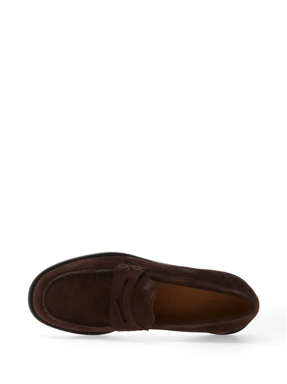 VAGABOND Linn suède penny loafers Bruin