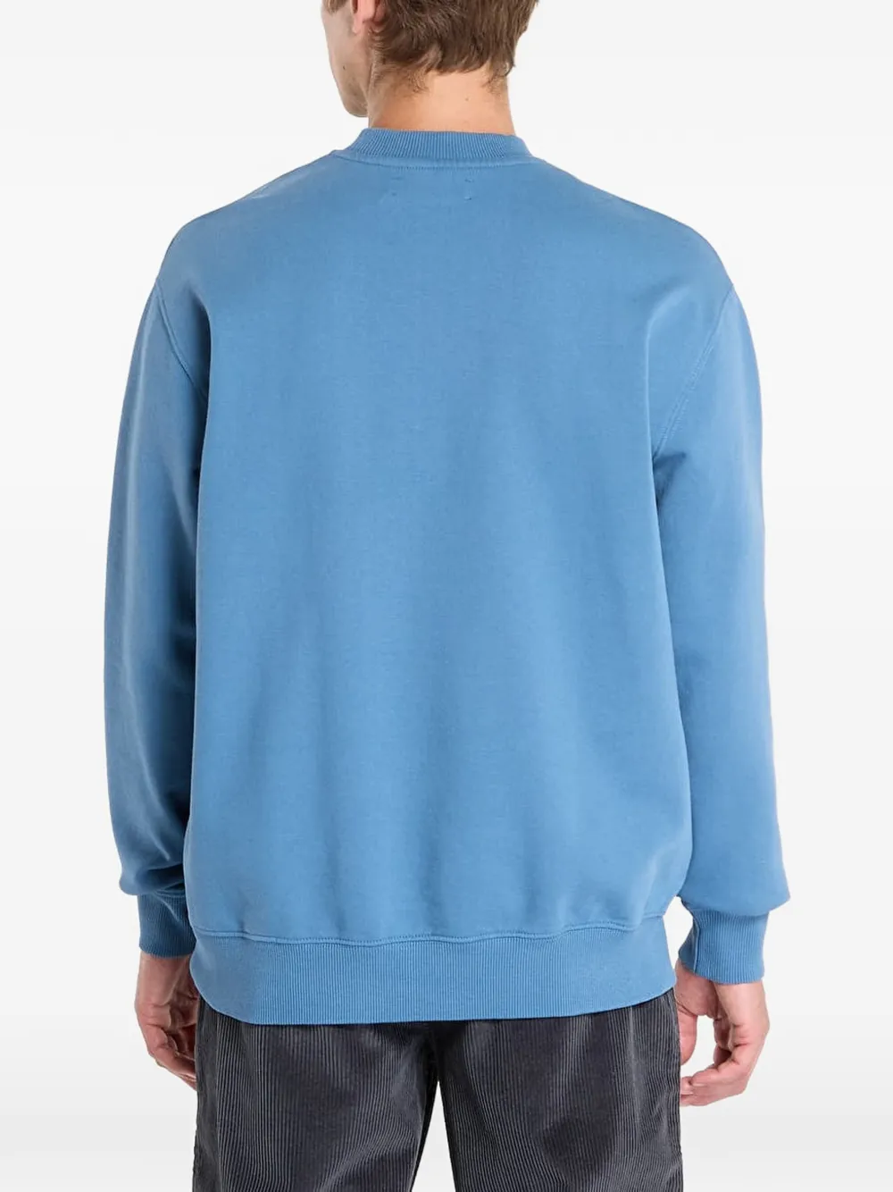 Samsoe & Samsoe Logo-print Sweatshirt In Blue