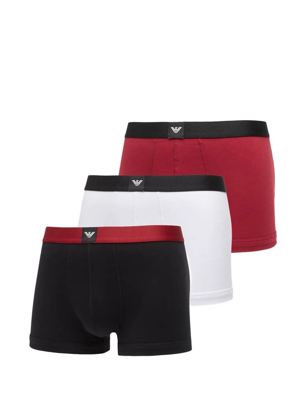 Ea7 Emporio Armani logo-waistband boxers (set of three) - Rosso