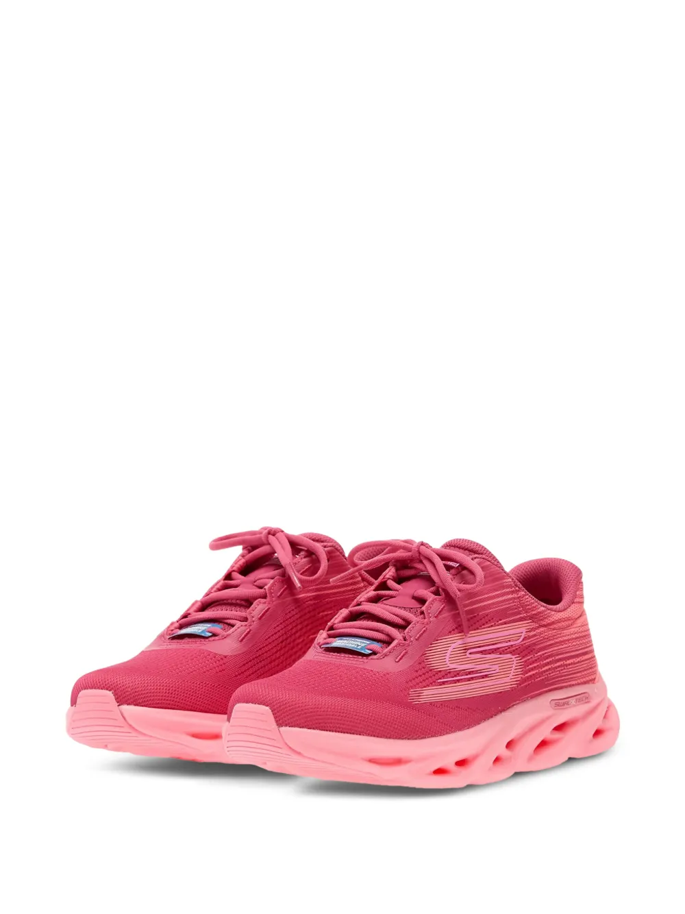 Skechers Go Run Swirl Tech mesh sneakers Roze