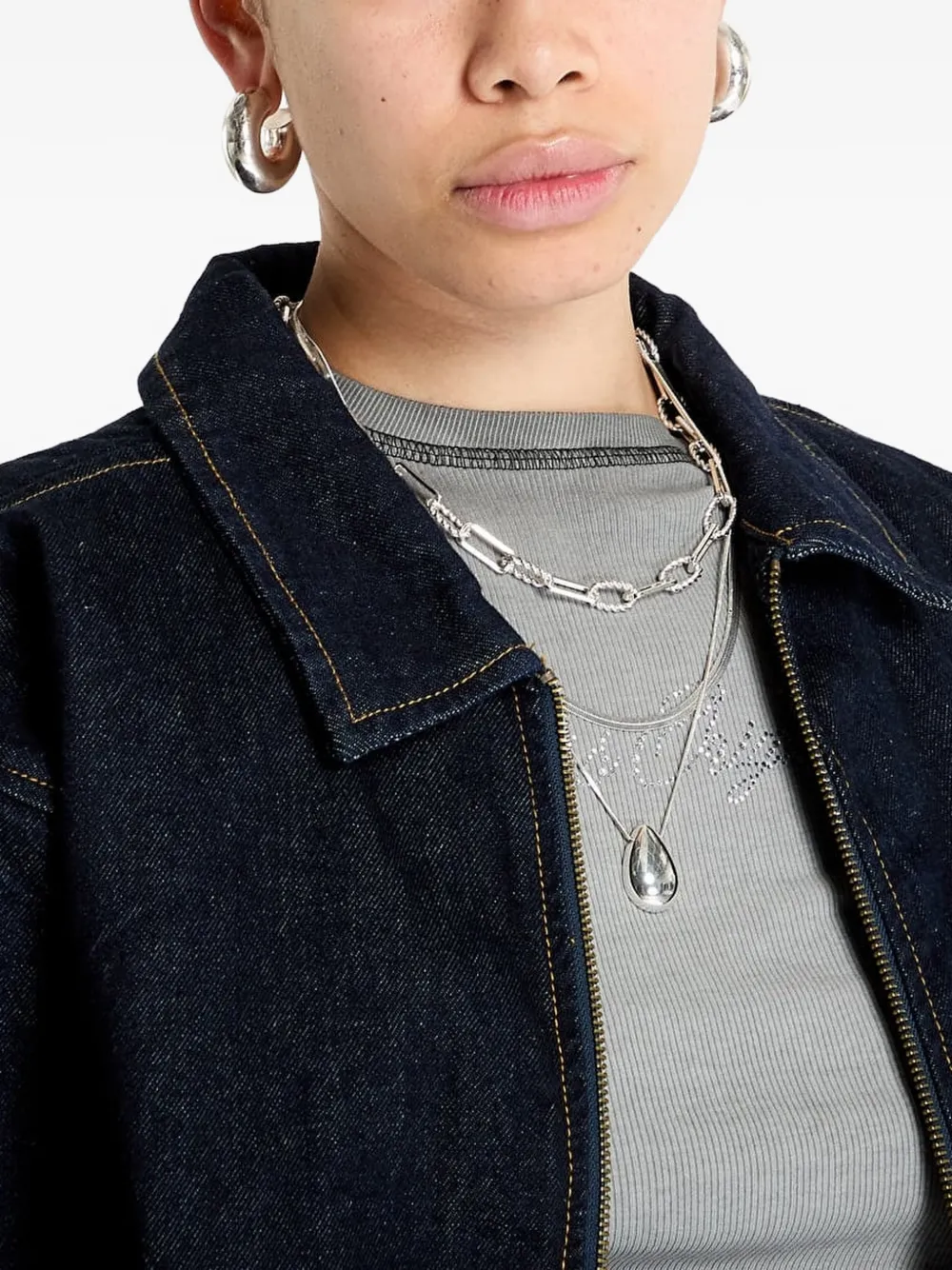 GUESS USA Jack met geborduurd logo Blauw
