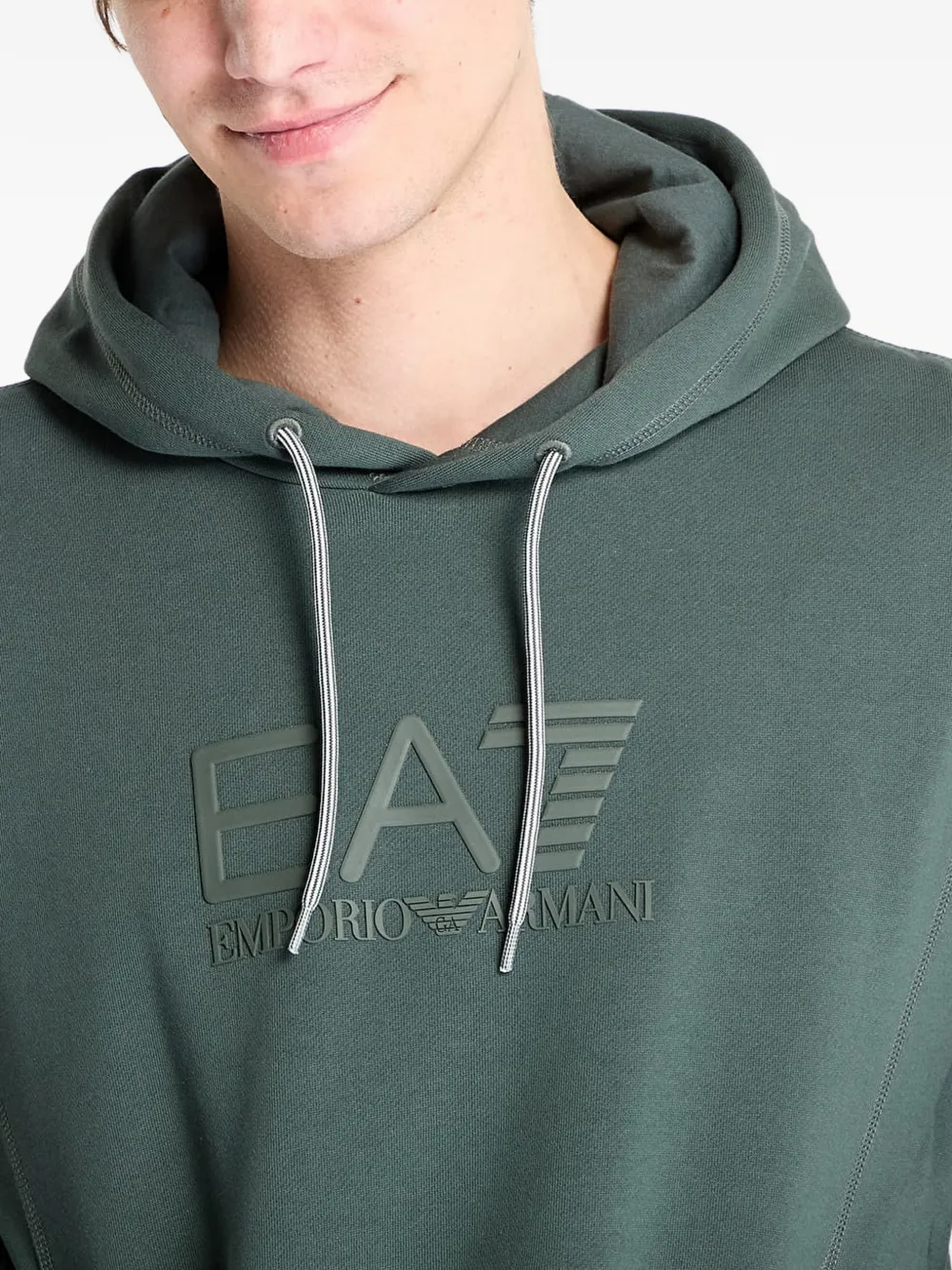 Ea7 Emporio Armani Hoodie met logoprint Groen