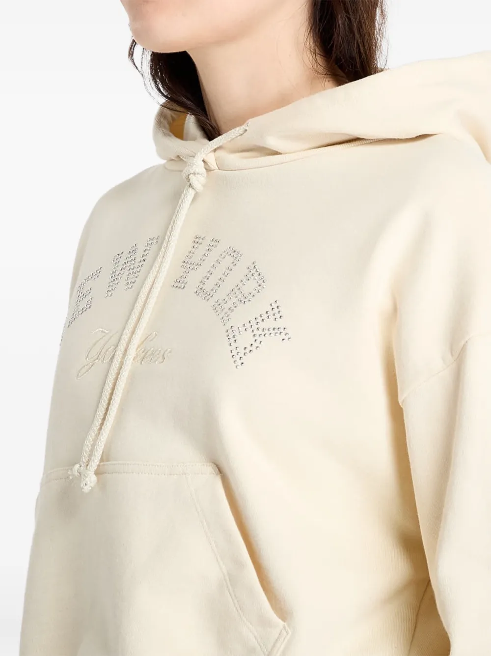 NEW ERA CAP Hoodie met opgestikte zak Beige