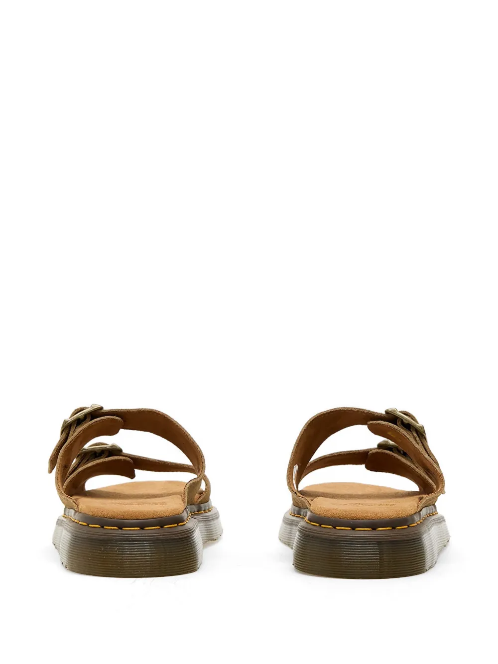 Dr Martens Josef suède sandalen met gespband Beige