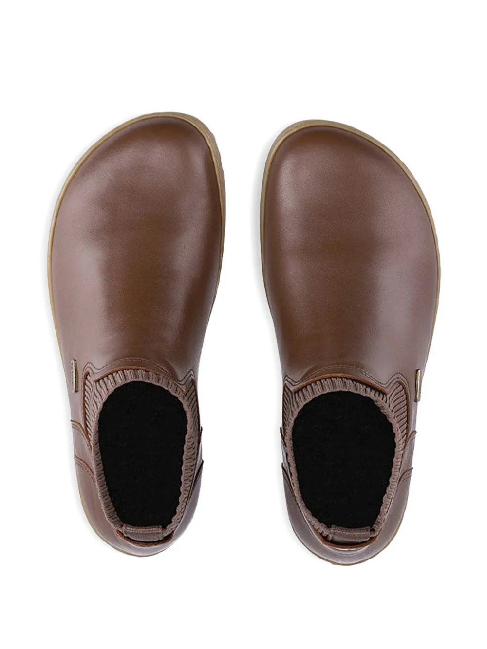 Be Lenka Ribbed-panel Ankle Boots In Brown