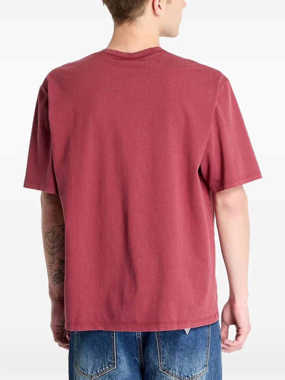 GUESS USA T-shirt met logoprint Rood