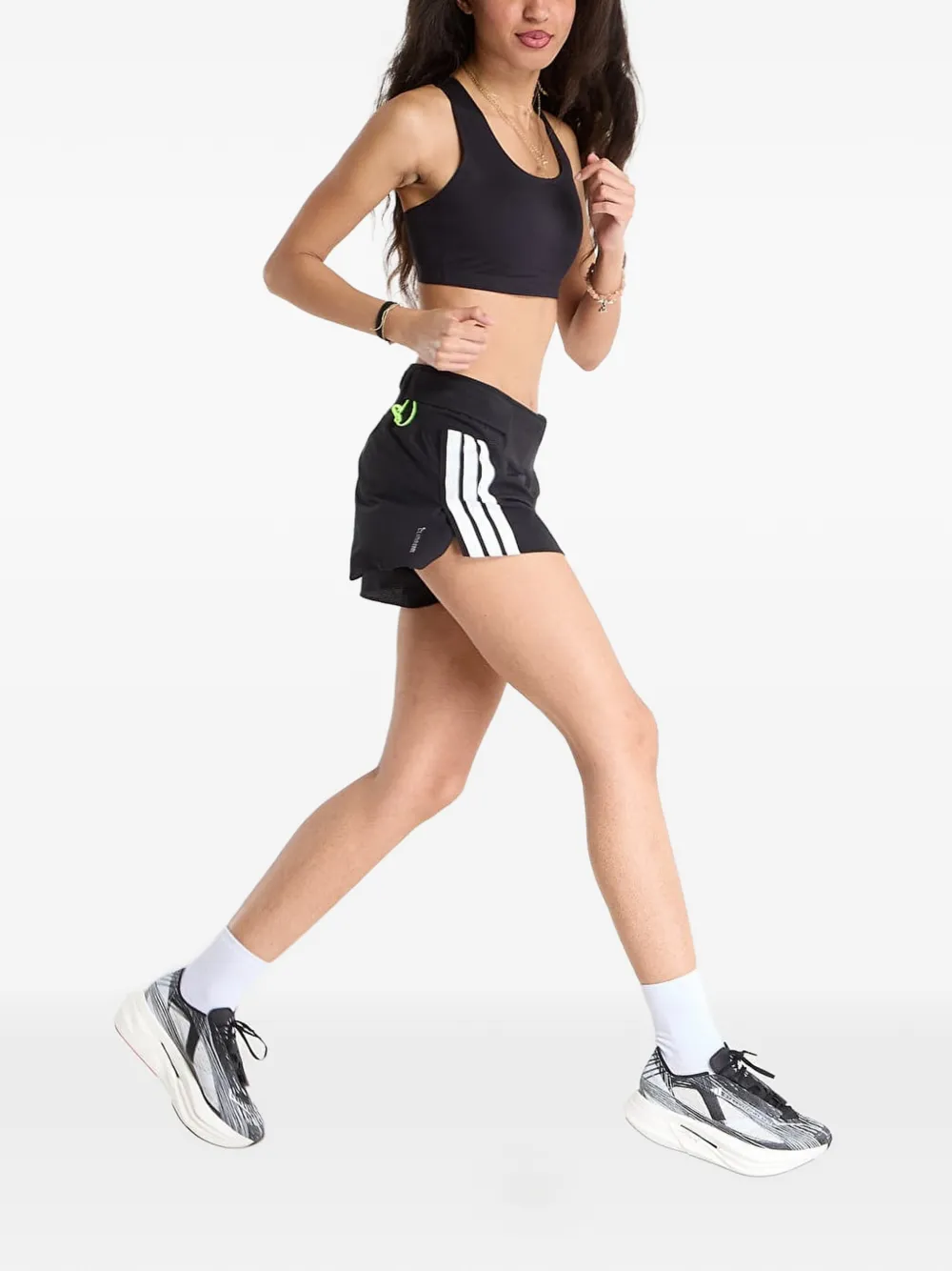 adidas Climacool hardloopshorts met zijstreep Zwart