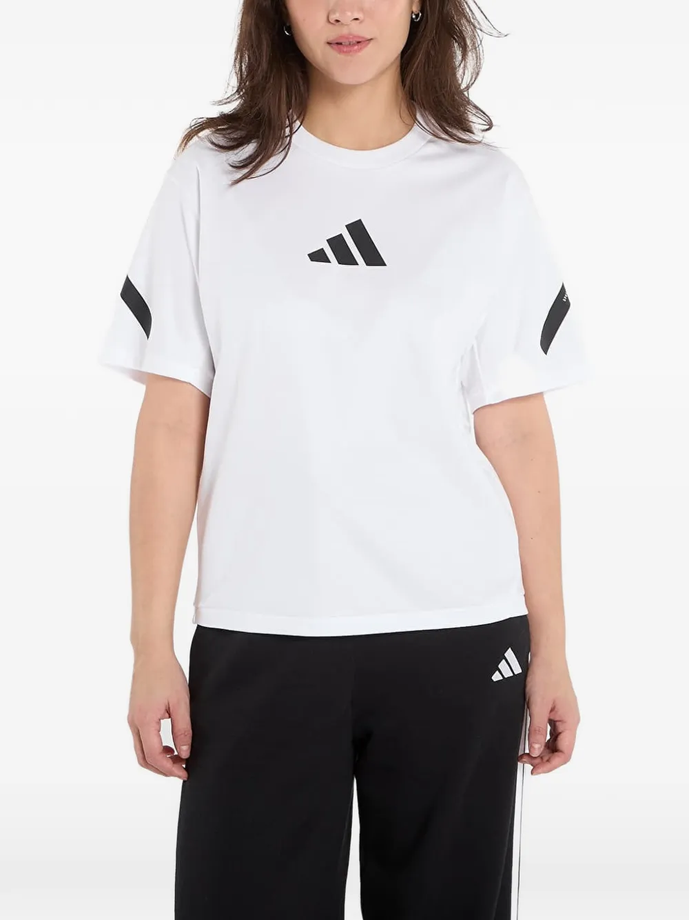 adidas Z.N.E. logo-print T-shirt - Bianco
