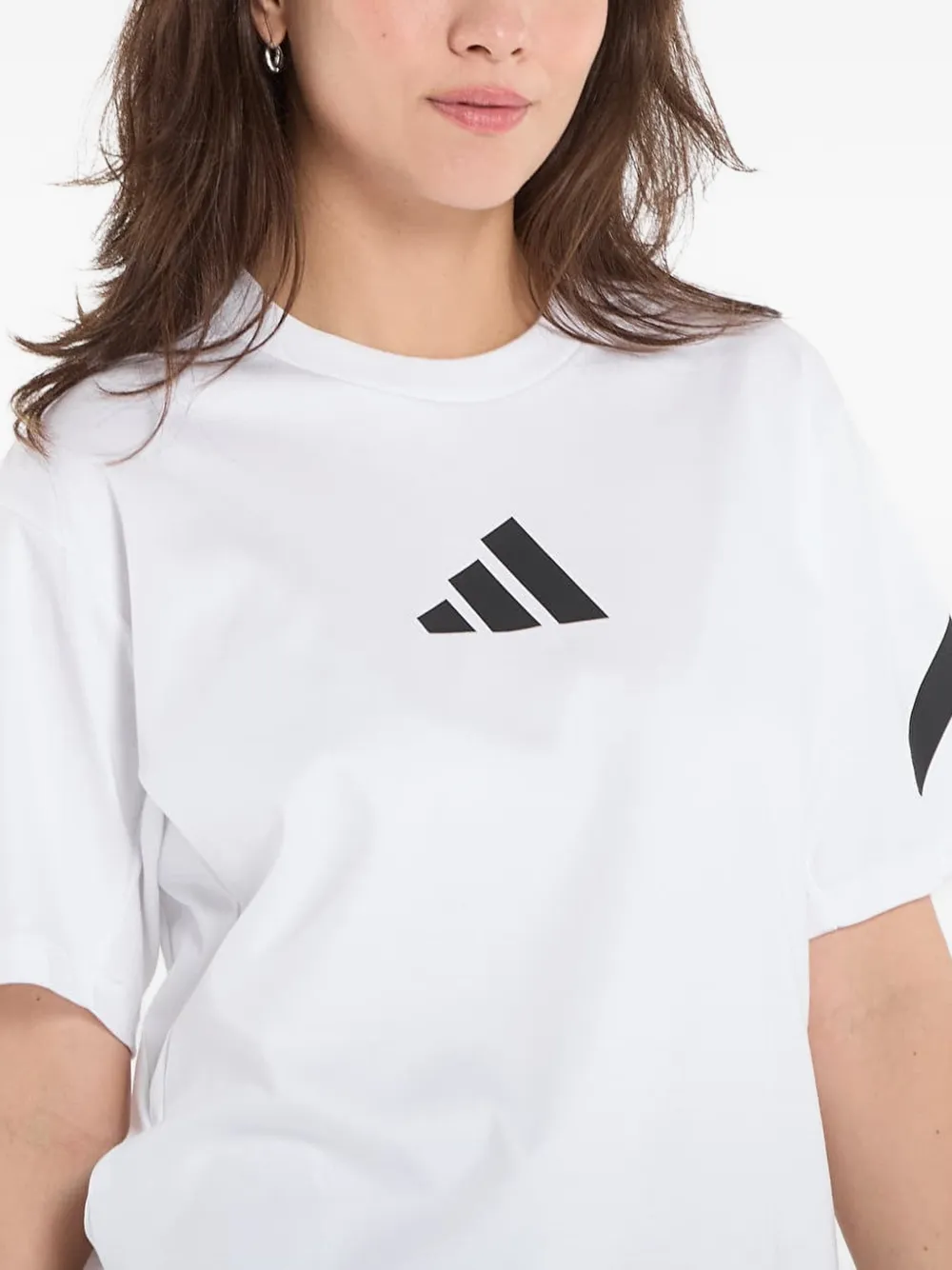 adidas Z.N.E. T-shirt met logoprint Wit