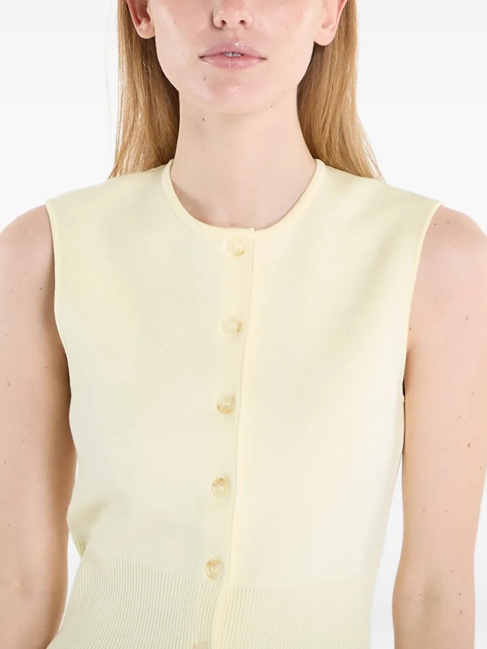 Samsoe & Samsoe Saaene Sleeveless Vest In Neutral