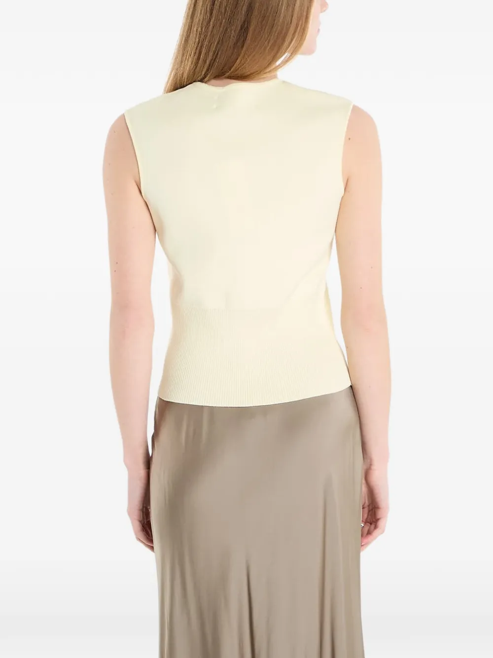 Samsoe & Samsoe Saaene Sleeveless Vest In Neutral