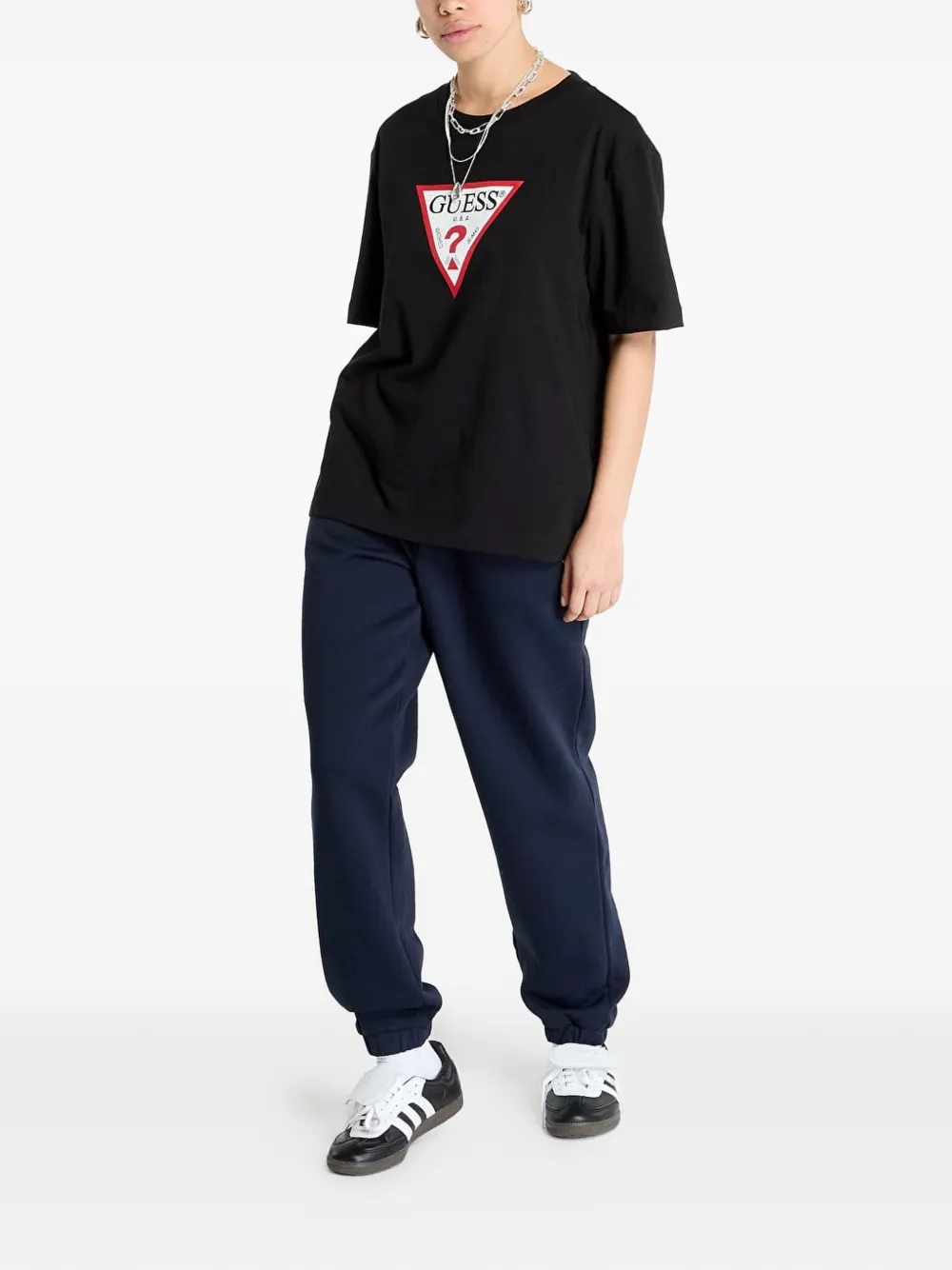 GUESS USA Trainingsbroek met logopatch Blauw