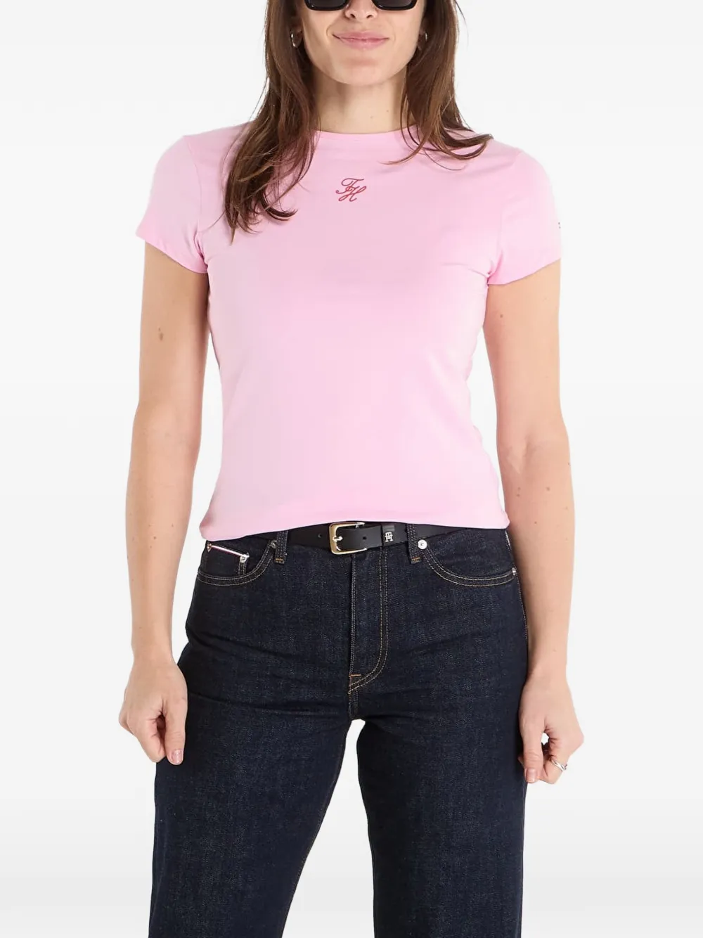 Tommy Hilfiger T-shirt con logo - Rosa