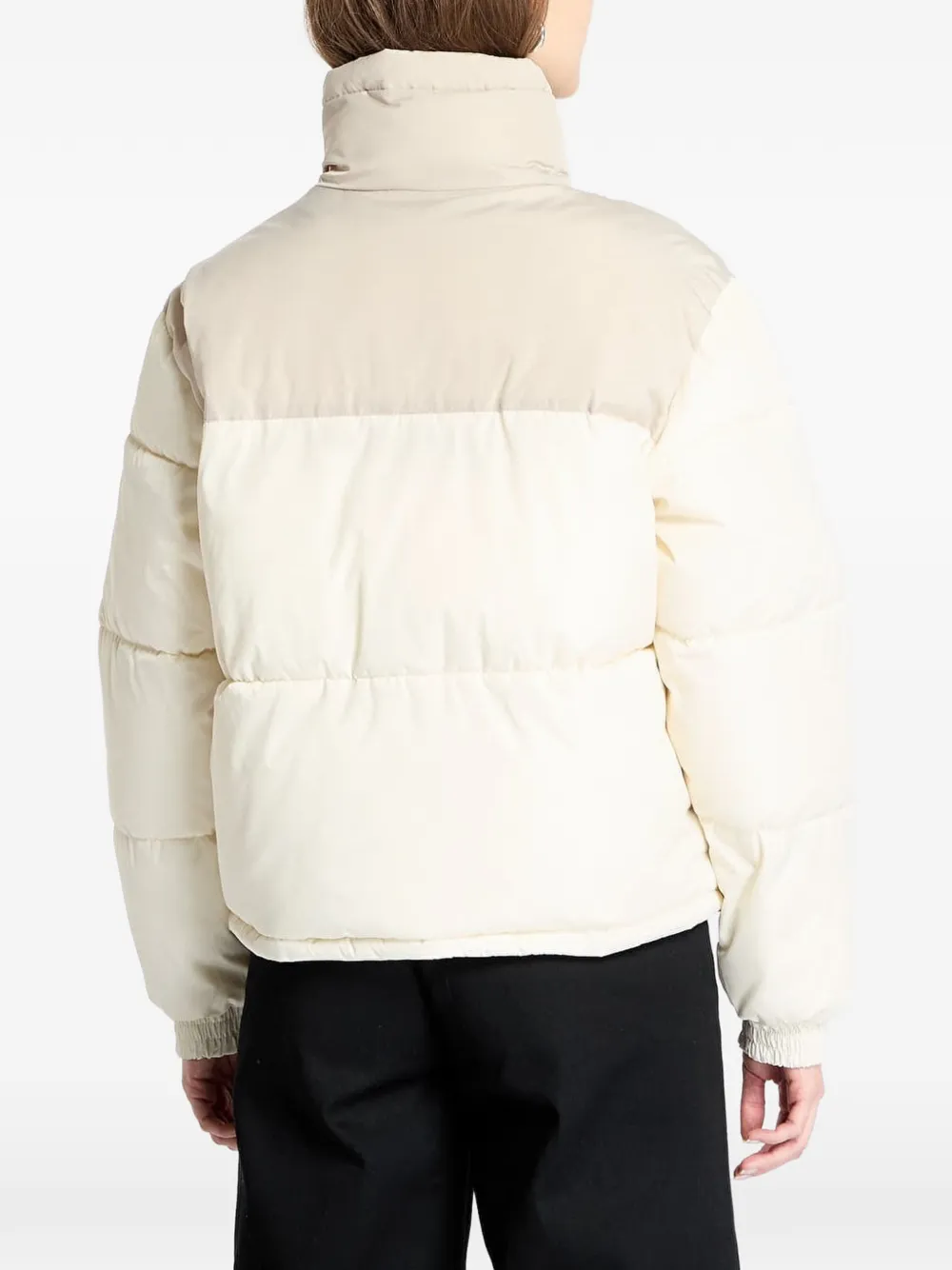 karl kani Retro Essential tweekleurig gewatteerd jack Beige