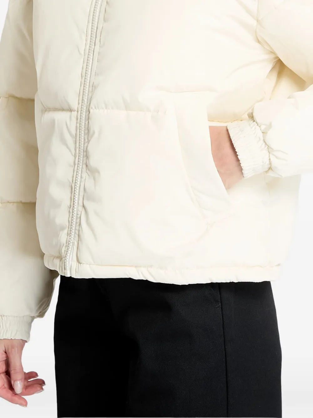 karl kani Retro Essential tweekleurig gewatteerd jack Beige