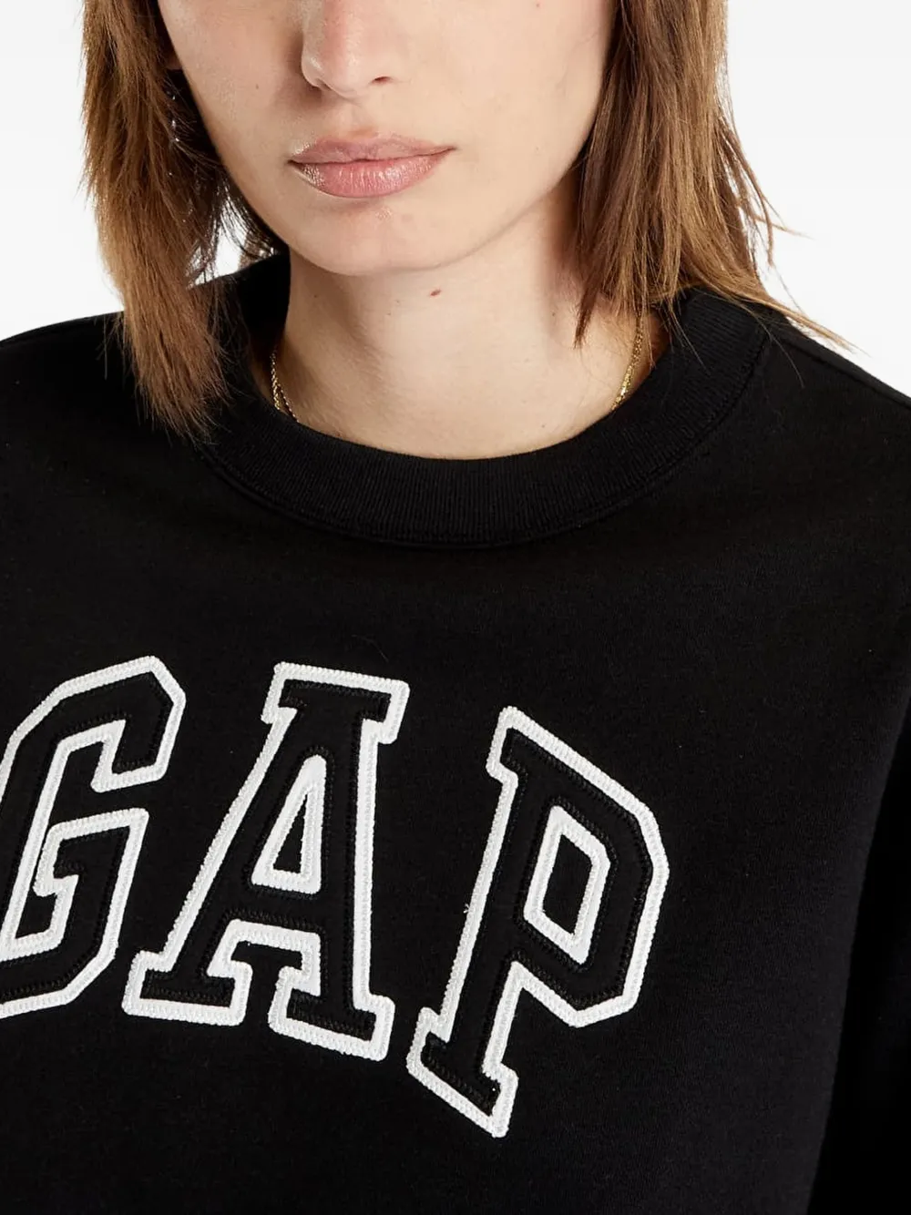  Gap Jersey Con Parche Del Logo - Negro 