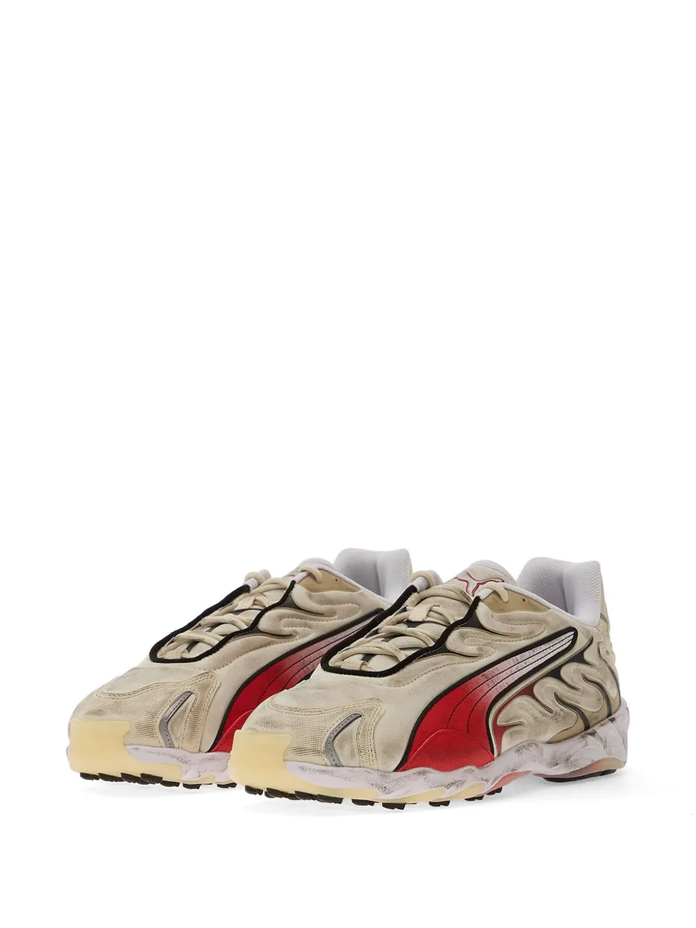 PUMA Inhale gerafelde sneakers Beige