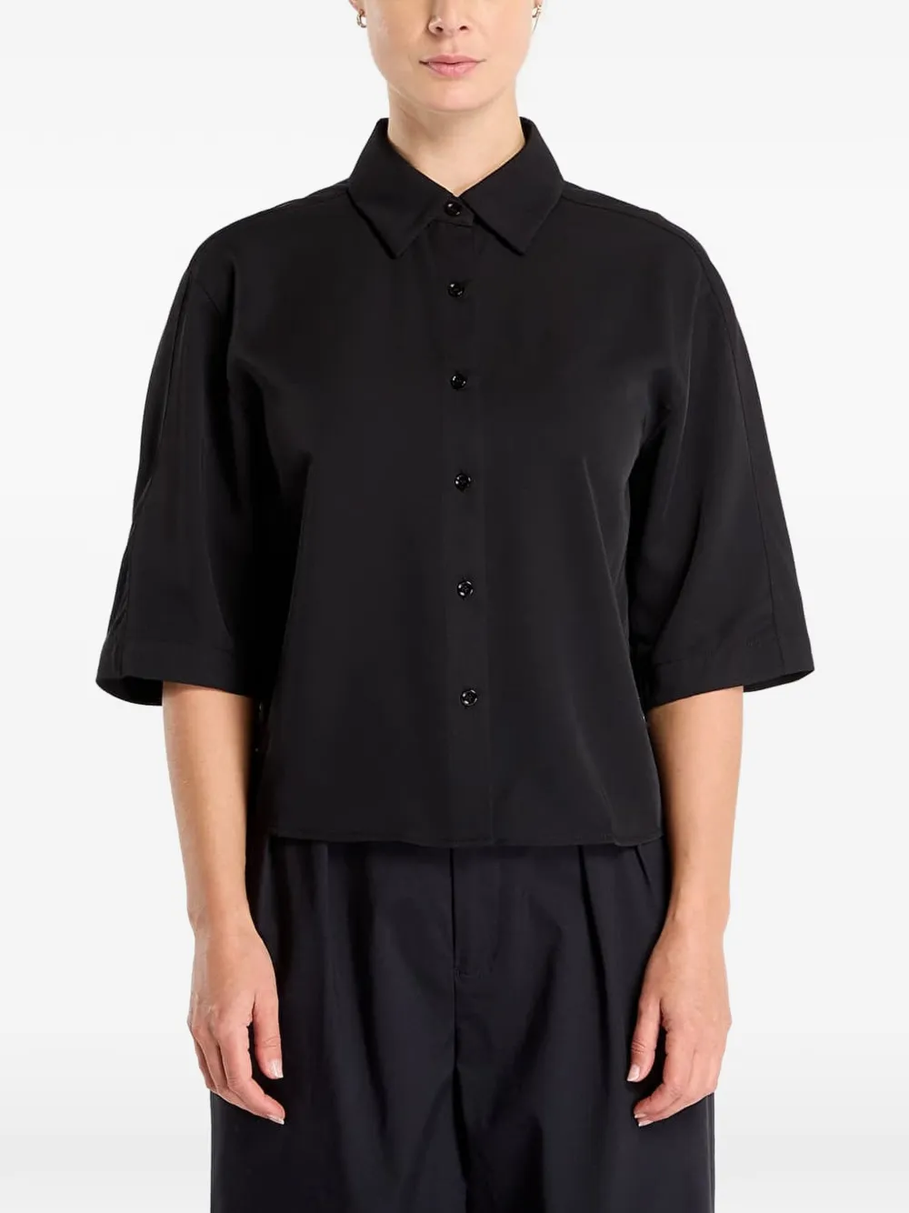 Samsoe & Samsoe Samargot Short-sleeve Shirt In Black