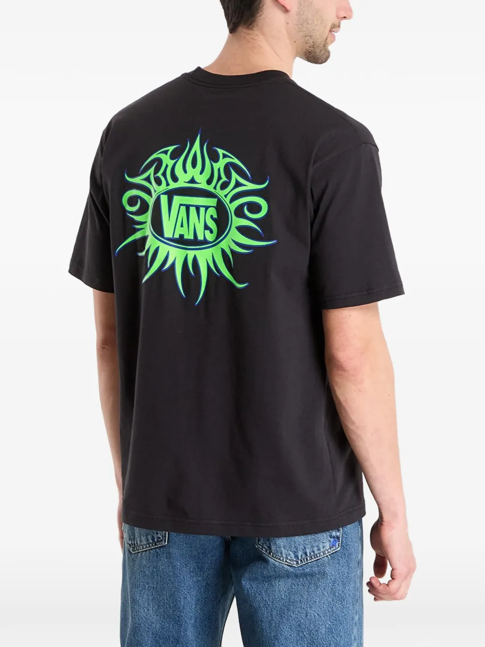Vans T-shirt met logoprint Zwart