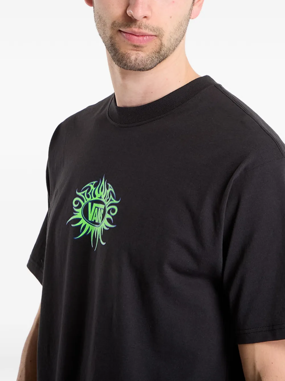 Vans T-shirt met logoprint Zwart