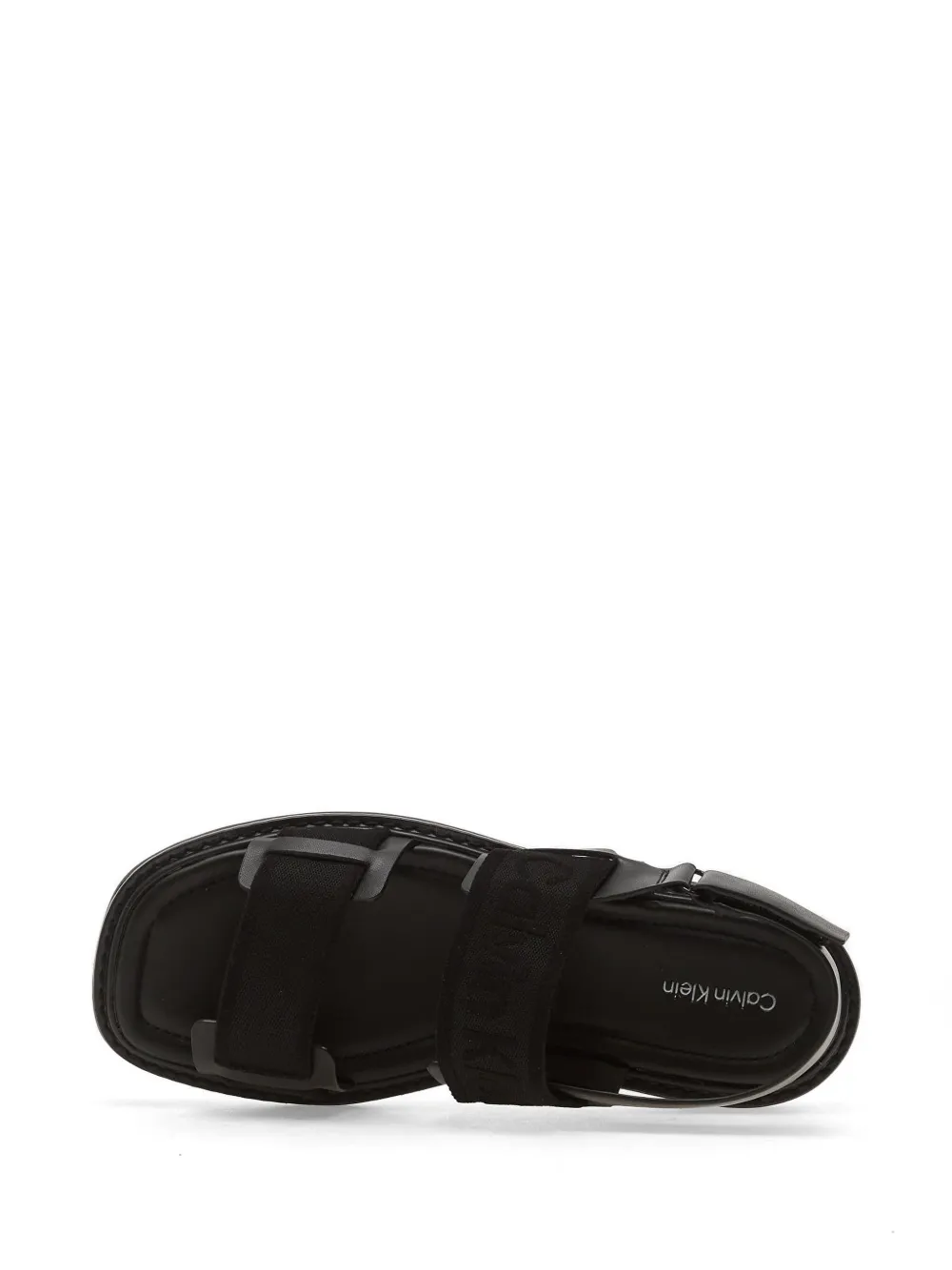 Calvin Klein touch-straps sandals Zwart