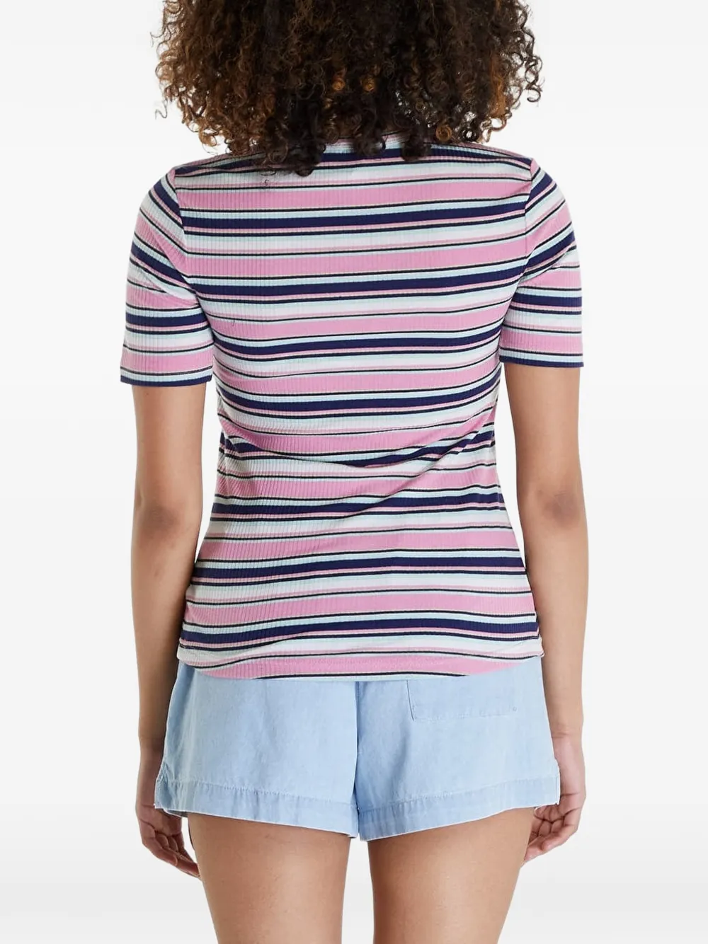 Lee Striped Ribbed T-shirt In Multi