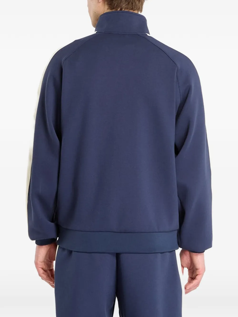 karl kani Sweater met geborduurd logo en zijstreep Blauw