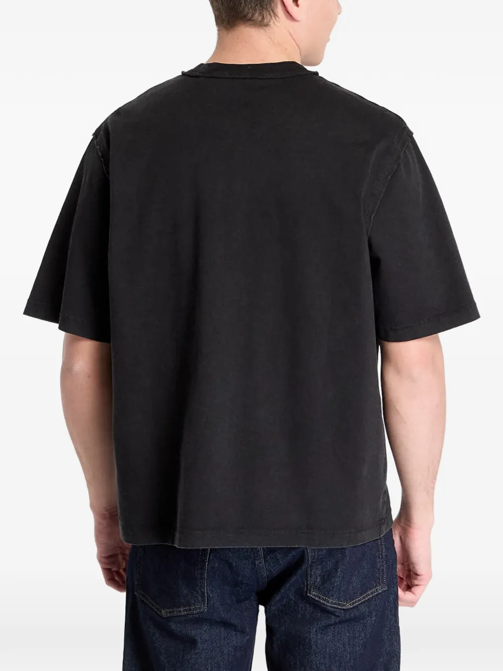 GUESS USA T-shirt met logodetail Zwart