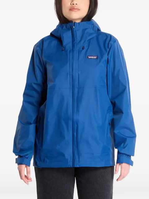 Patagonia logo-patch hooded jacket