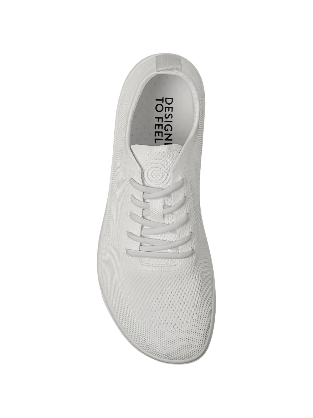 GROUNDS Gebreide sneakers Wit