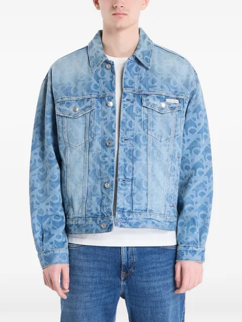 Calvin Klein 90s logo monogram-print denim jacket