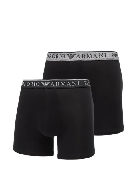 Ea7 Emporio Armani logo-waistband boxers (set of two)
