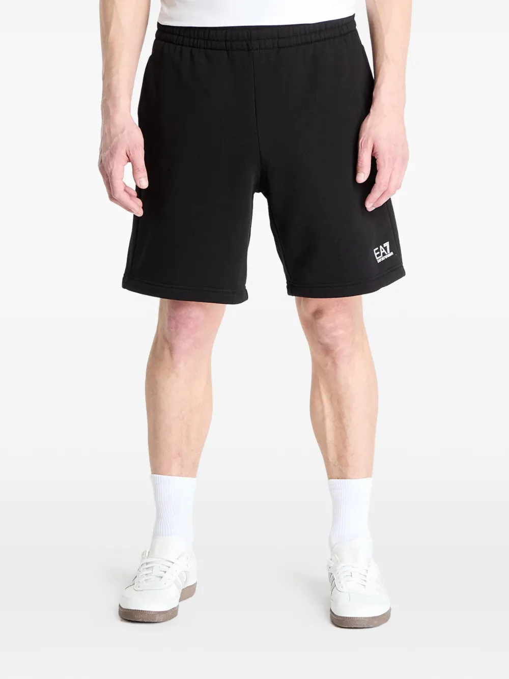 Ea7 Emporio Armani logo-print shorts - Schwarz