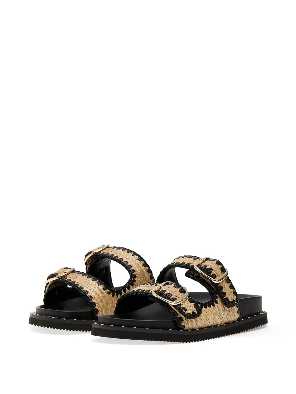 Aldo Slippers met stiksels Zwart
