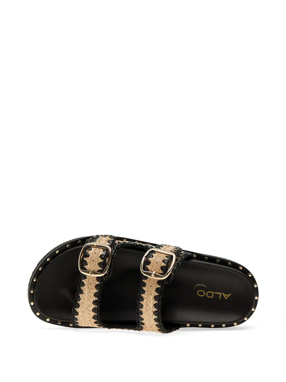 Aldo Slippers met stiksels Zwart