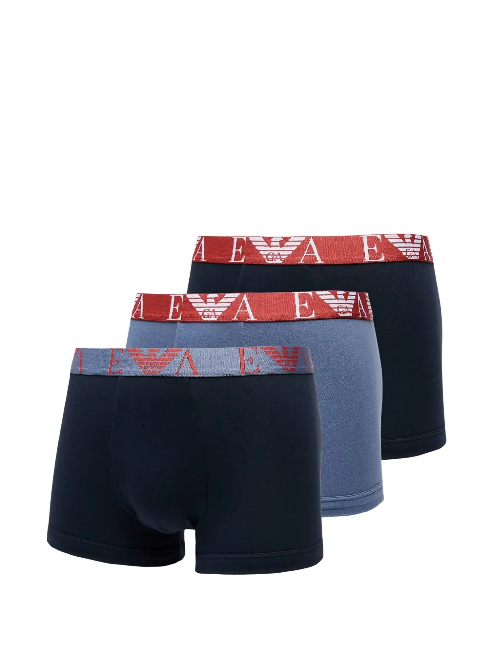 Ea7 Emporio Armani logo-jacquard boxers (set of three) - Blu