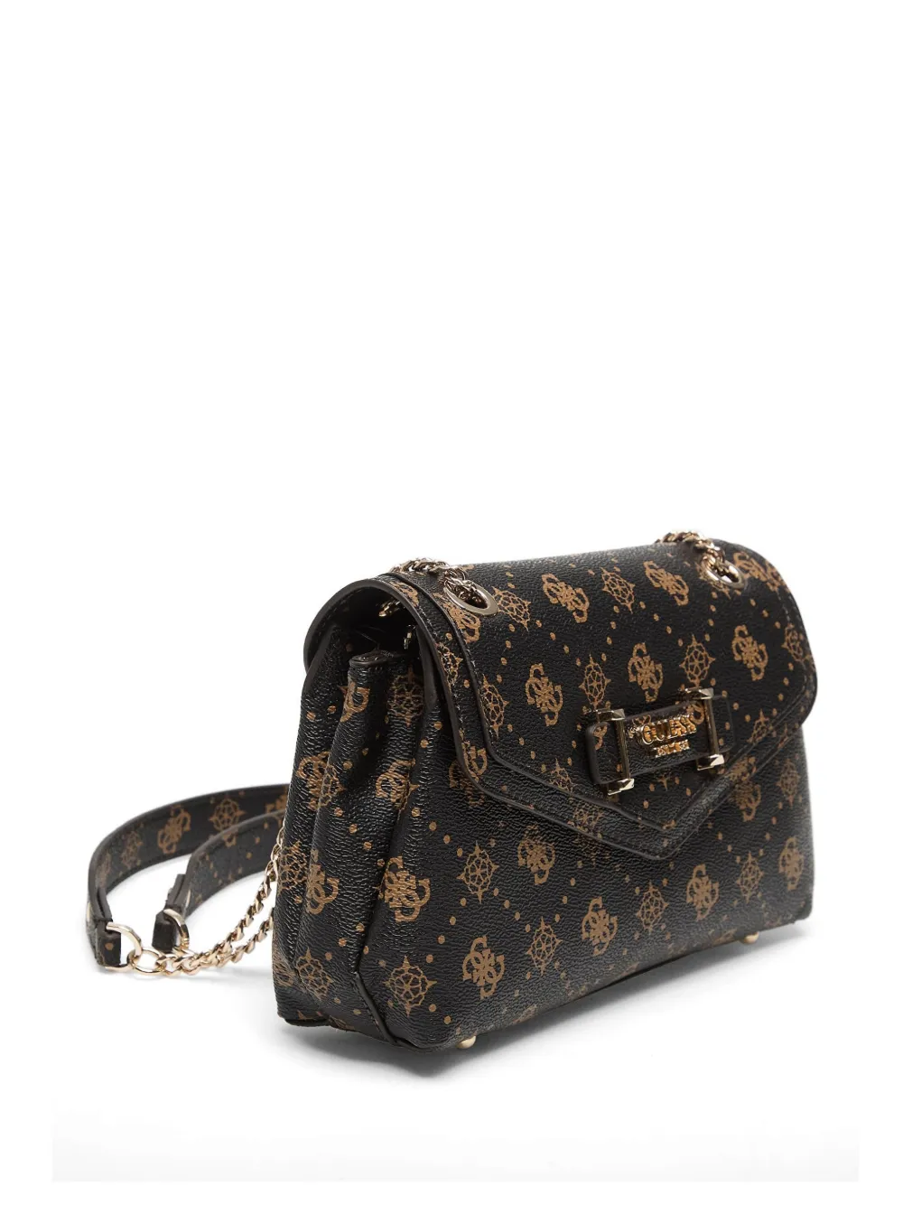 GUESS USA Schoudertas met monogramprint Bruin
