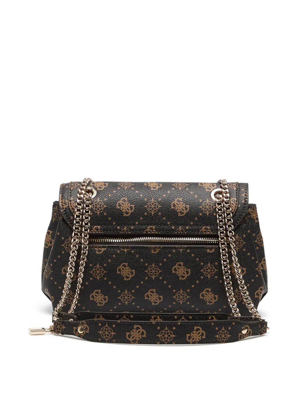 GUESS USA Schoudertas met monogramprint Bruin