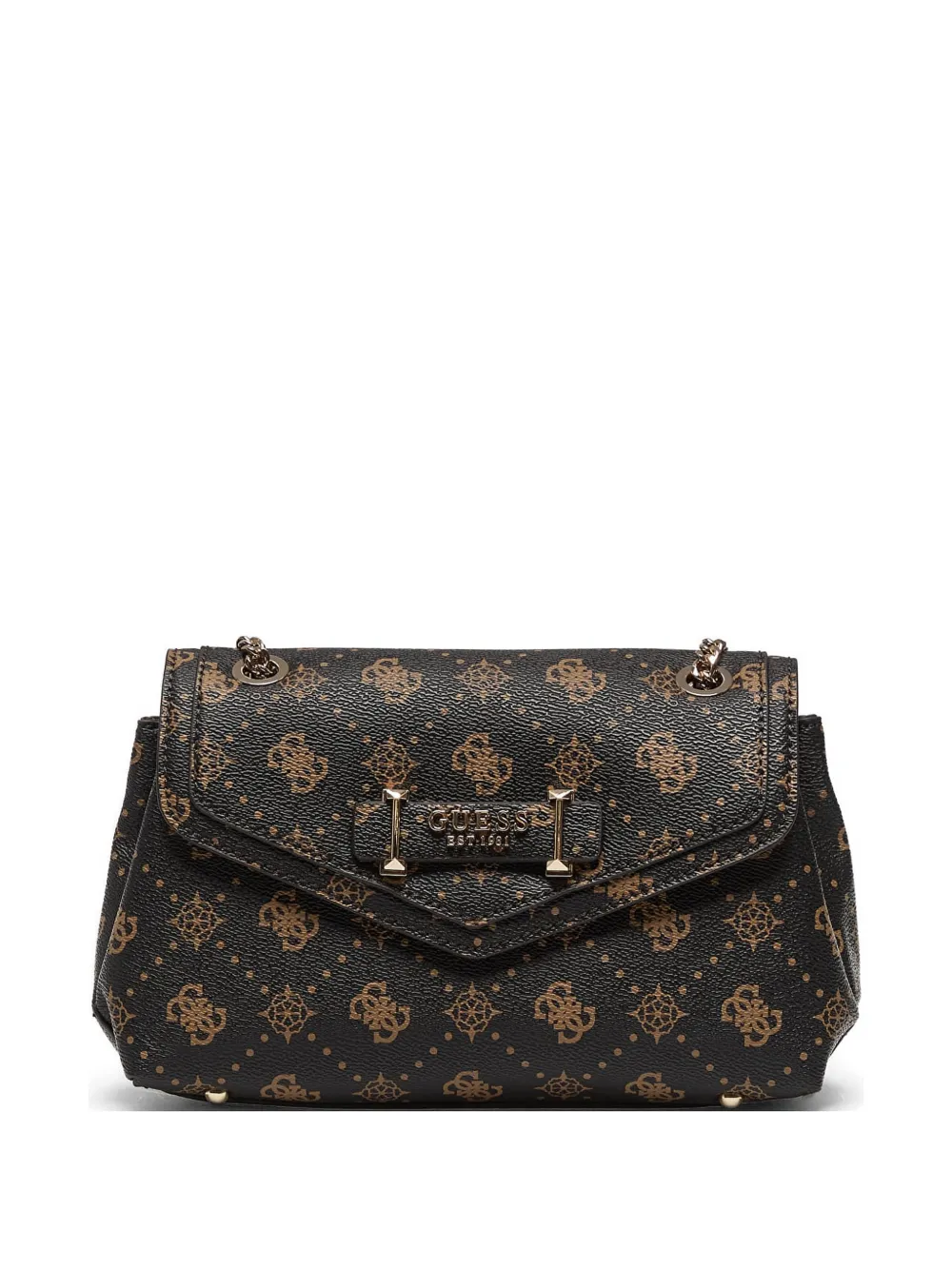 GUESS USA Borsa a spalla con stampa - Marrone