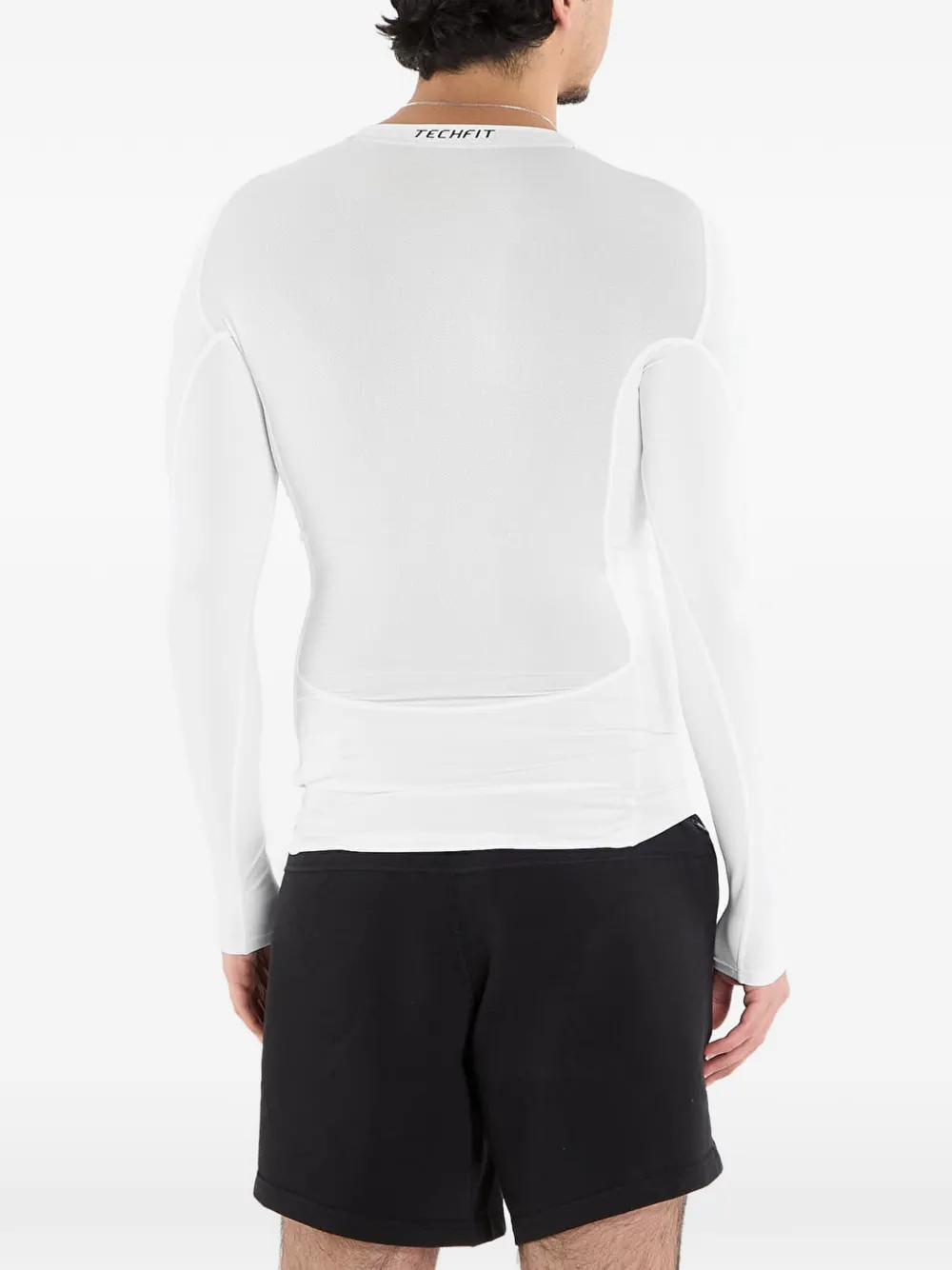 adidas Techfit T-shirt met lange mouwen Wit