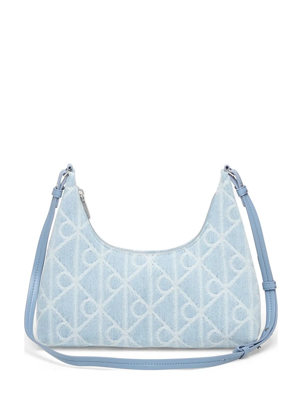 Calvin Klein monogram-pattern shoulder bag - Blu
