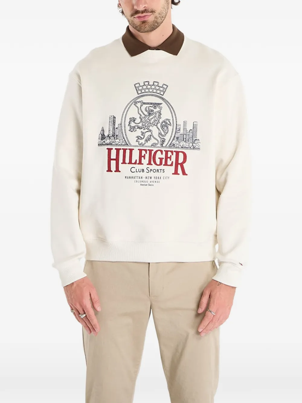 Tommy Hilfiger embroidery sweatshirt - Toni neutri