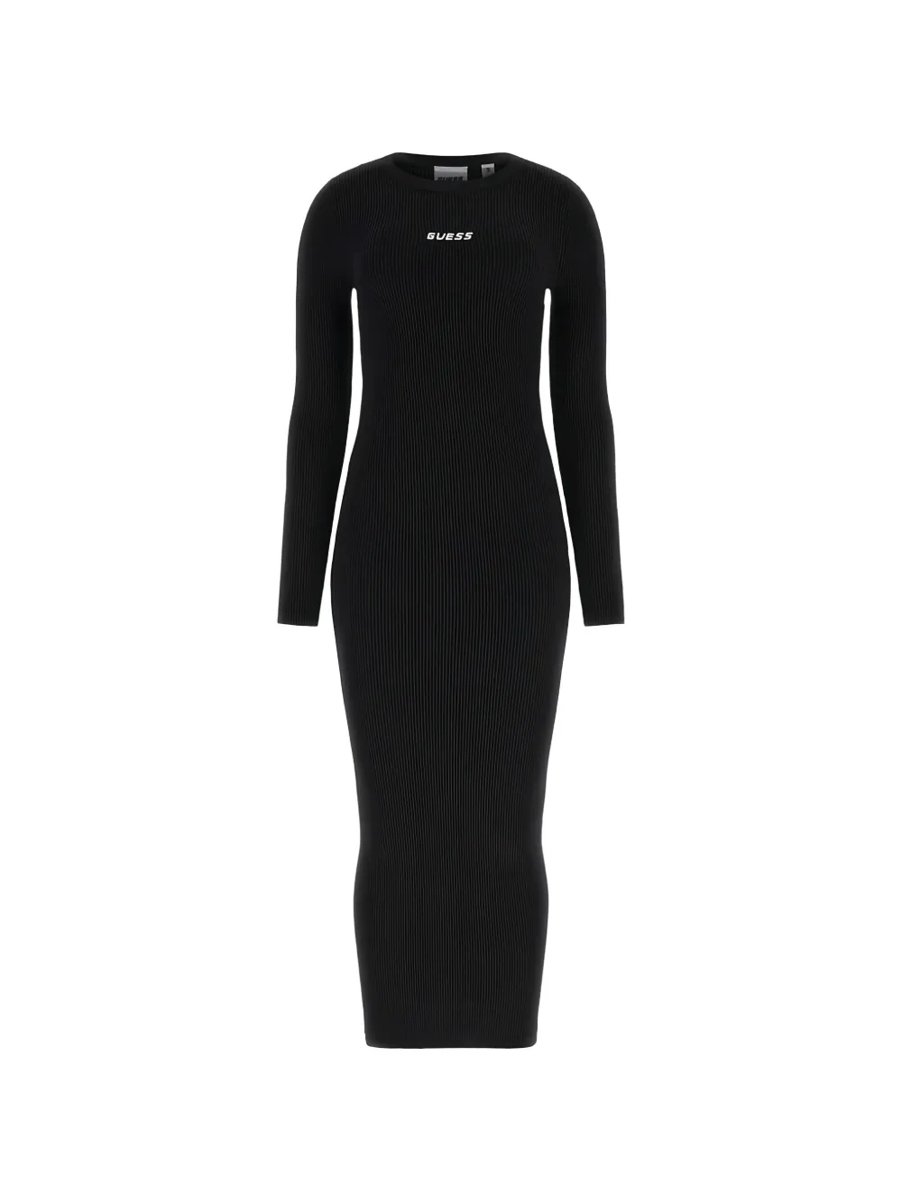 GUESS USA Abito a coste con logo - Nero