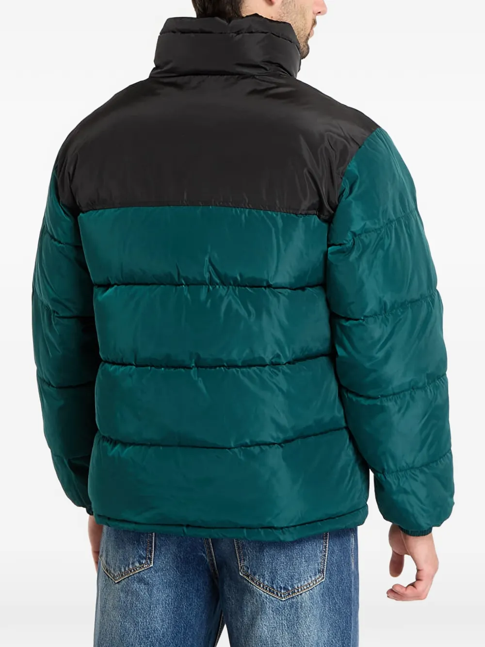 karl kani Gewatteerd jack met logoprint Groen